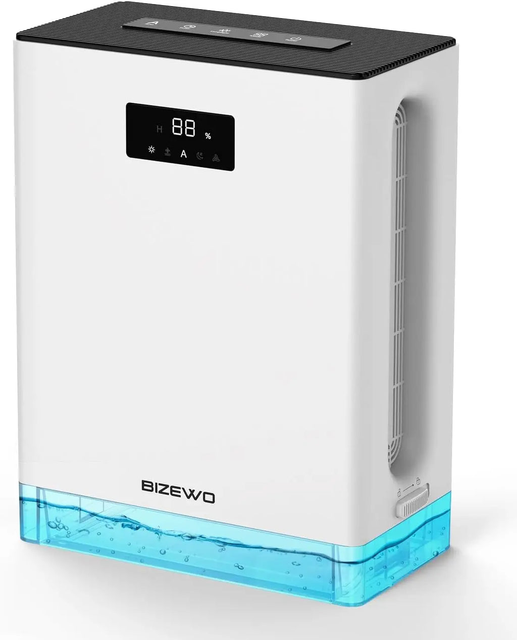 3L Dehumidifier for Home with Auto Shut Off, Large Room Dehumidifier with 2 Working Mode, Defrost, 7 Colors LED Light