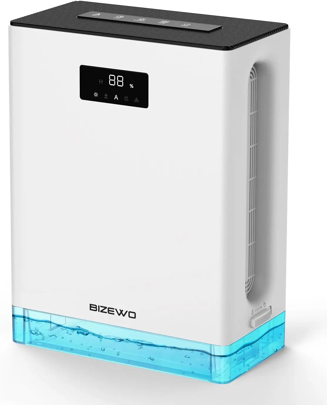 3L Dehumidifier for Home with Auto Shut Off, Large Room Dehumidifier with 2 Working Mode, Defrost, 7 Colors LED Light