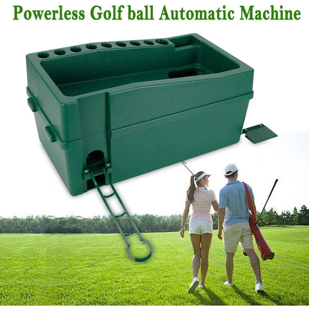Automatic Golf Ball Dispenser Machine Tee Up Golf Ball Teeing Device with Foldable Track Holder