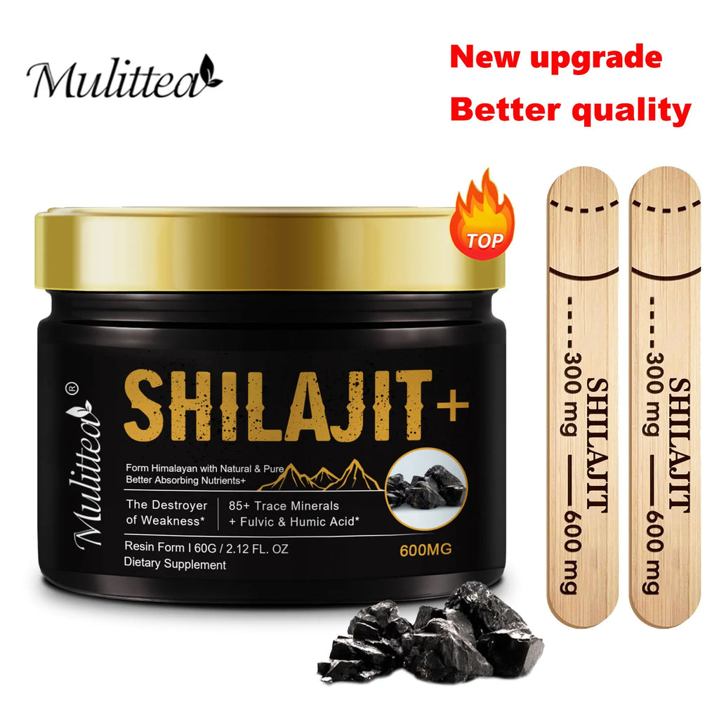 Pure shilajits with 85+ Trace Minerals & Fulvic Acid Support Immune and Metabolic Health Brain Focus