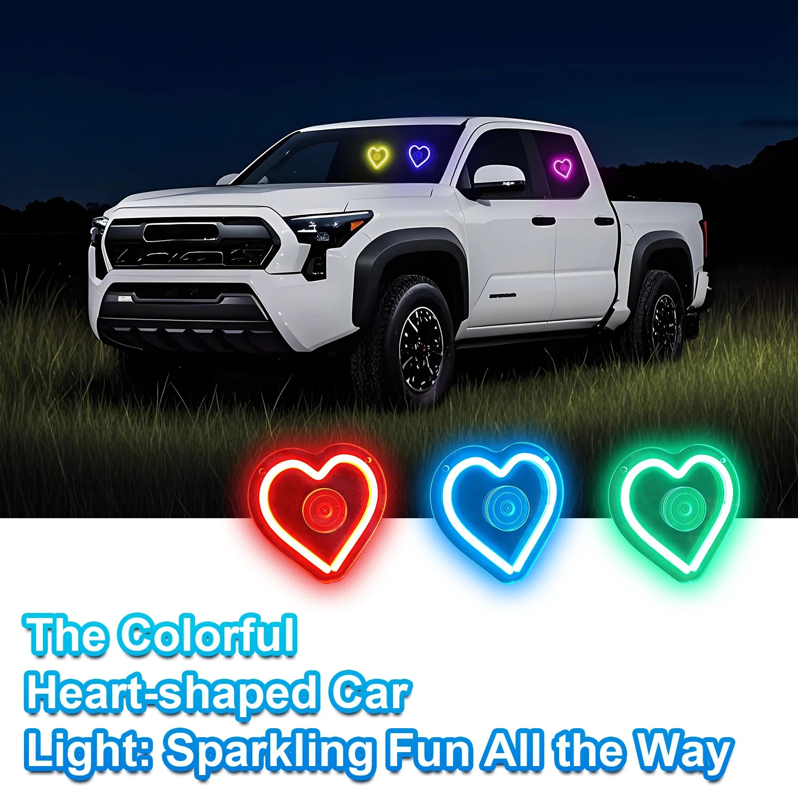 LED Heart Sky Night Light 5V USB Powered Galaxy RGB Lamp for Car Roof Kids Room Decor Lights