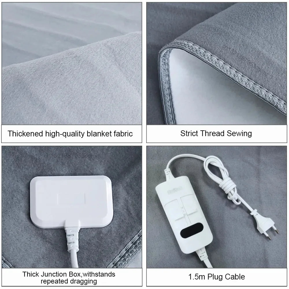 Electric Blanket 220V Electric Heating Blanket Thicker Automatic Thermostat Body Warmer Thermal Mattress