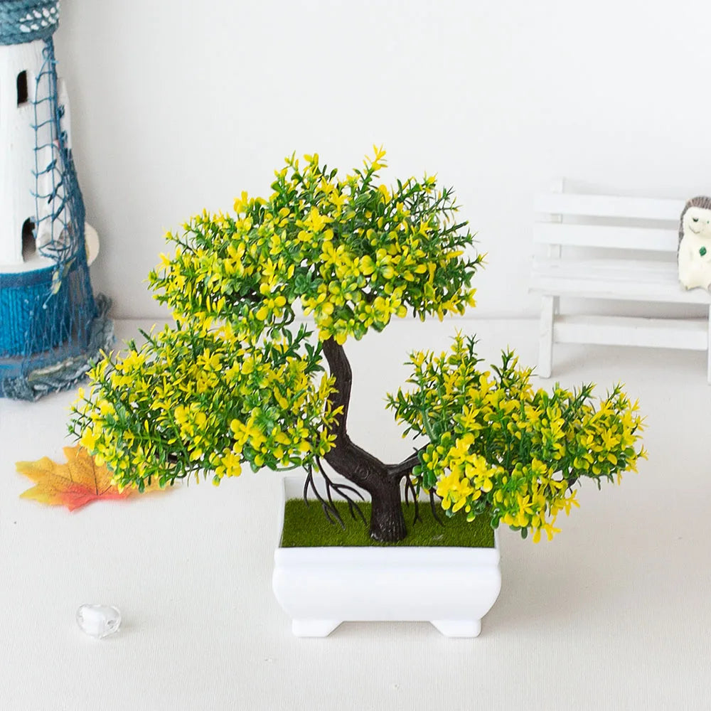 Artificial Plants Decoration Potted Bonsai Small Tree Pot Fake