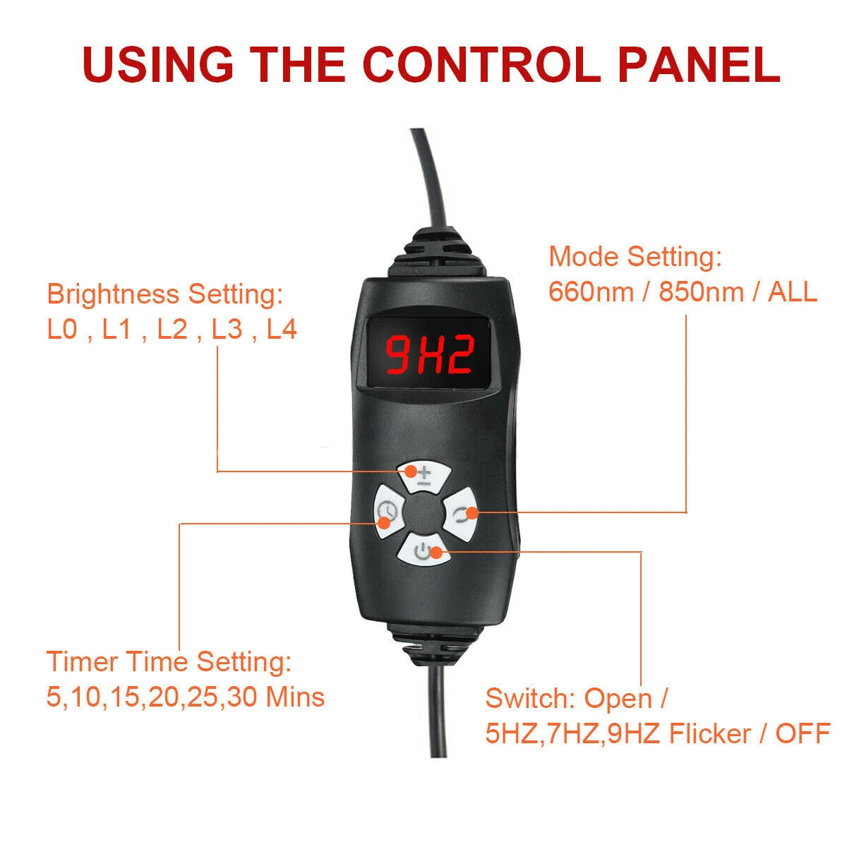 Infrared Light LED Healthcare Waist Red Light Heating Massage