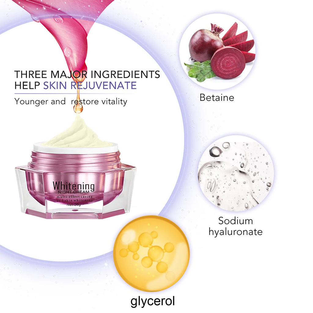 Lightening Face Cream, Antioxidant, Color Correction, Firming, With Sodium Hyaluronate, Clean Skin Facial Cream