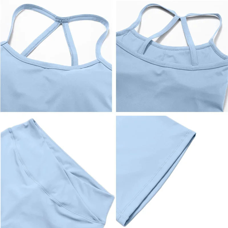 Yoga Set 2 Piece Sport Outfit for Woman Sportswear Fitness Suit Flared Leggings Underwear Gym Sets Workout Tracksuit