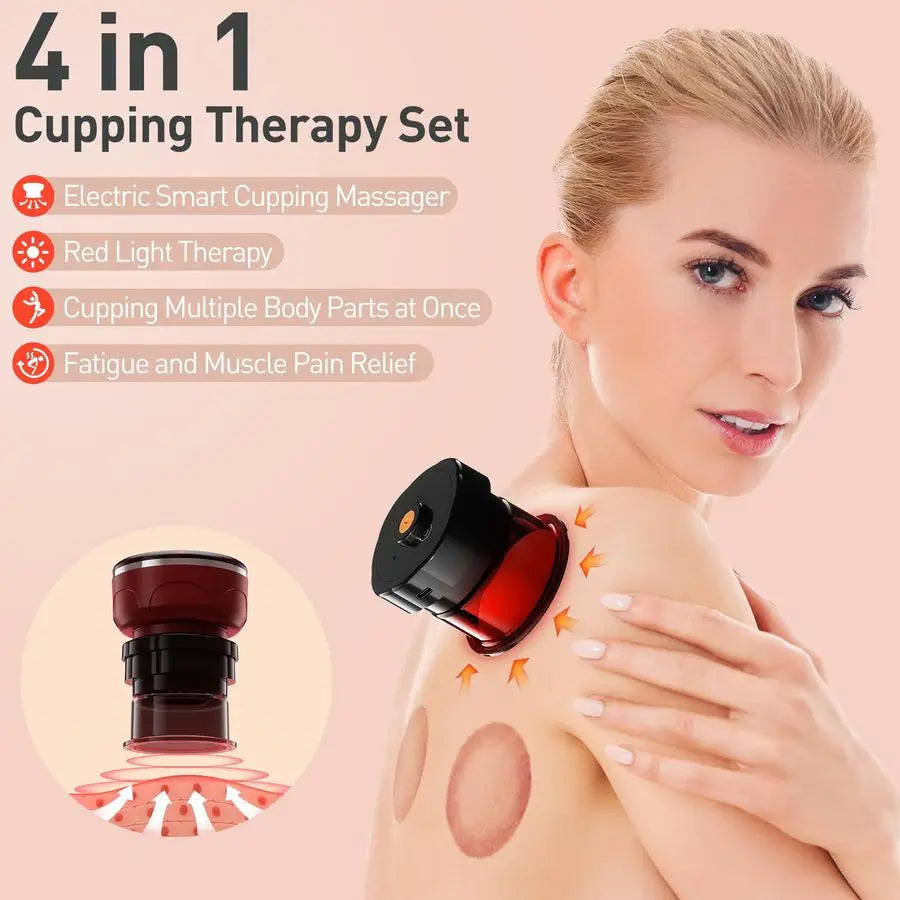 Smart Cupping Therapy Set Cellulite Massager with 6 Massage Cups