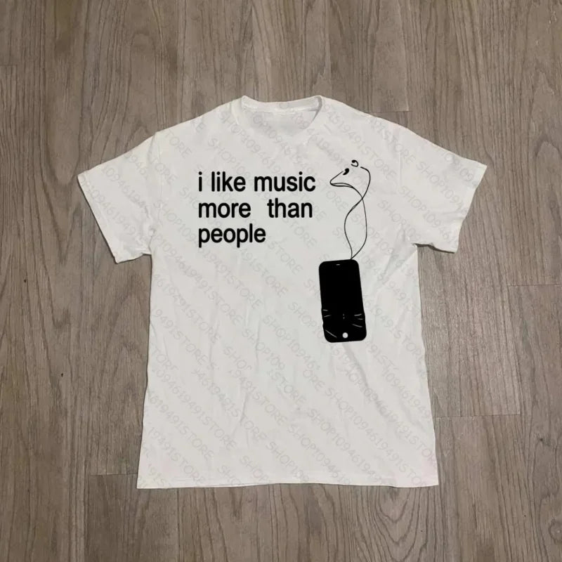 Graphic T-shirts Gothic Punk Printing Slim Tops Y2k EMO Girls Casual Tees Tops Summer 90s Tees Tops