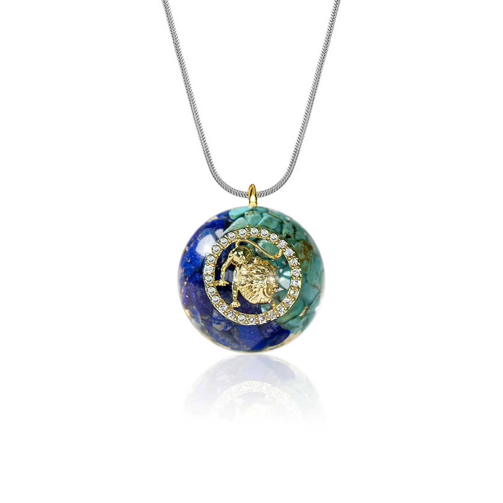 Orgonite Pendant Malachite Energy Necklace