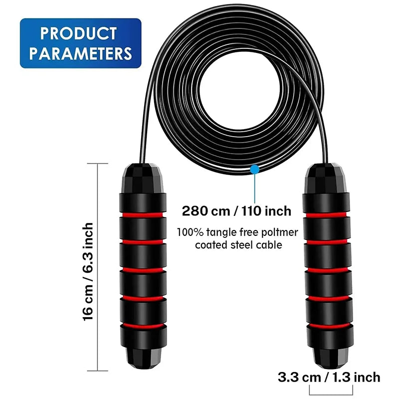 1PCS The New Jump Rope Steel Wire Skipping Exercise Adjustable