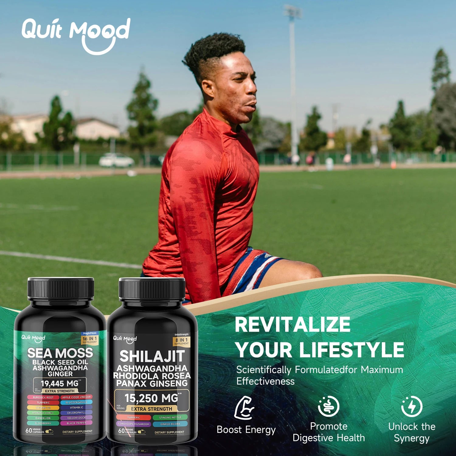 Sea Moss and shilajit Bundle 120 capsule