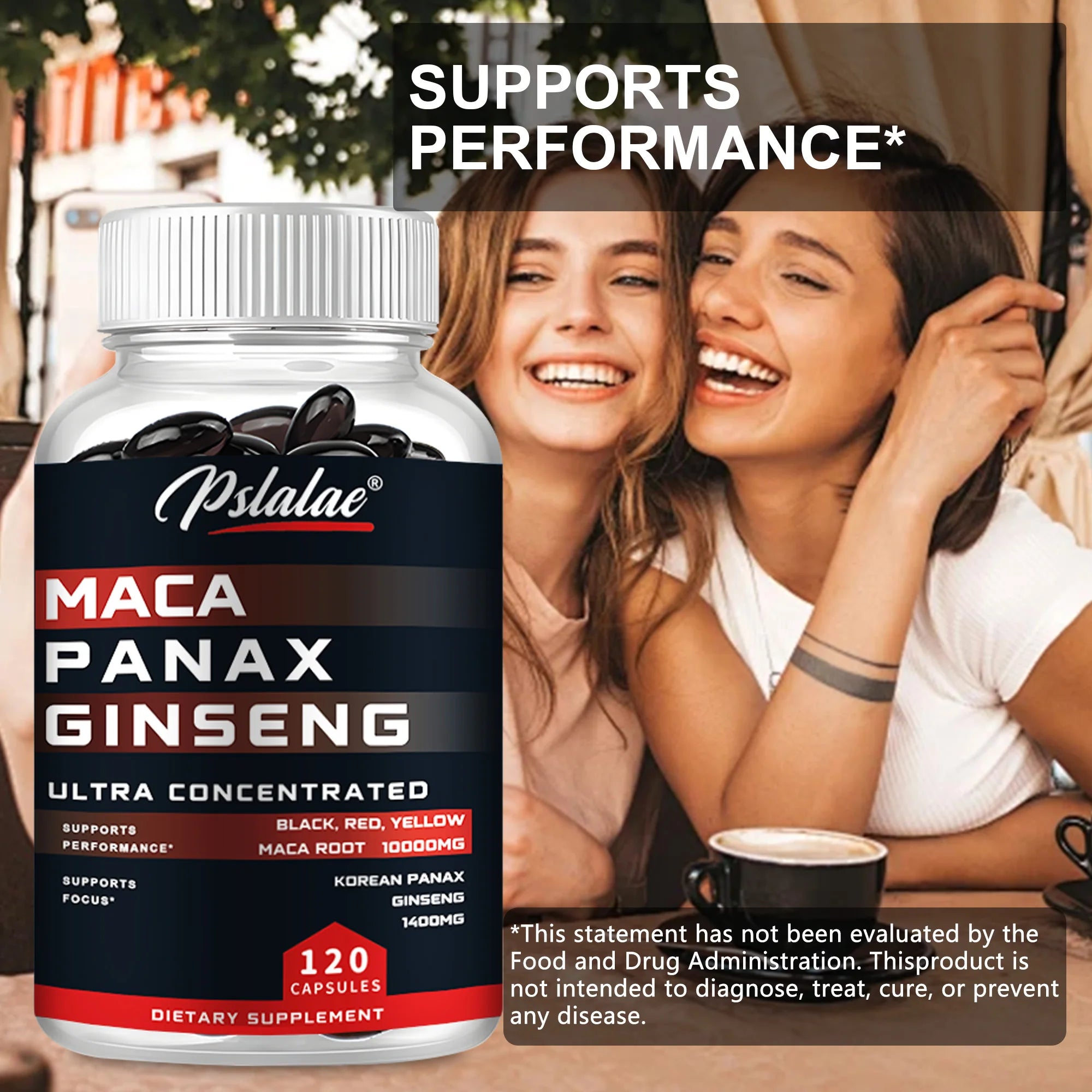 Ginseng Capsules - Support Natural Men's Health and Promote Energy, Endurance and Performance - 120 Capsules