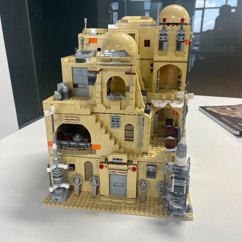 1971PCS MOC Planet Tavern Building Blocks Model Assembly Street View Bricks Toys House Building