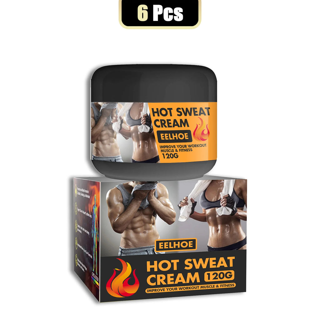 Hot Sweat Cream 120g Fat Burning Tighten Abdominal Muscles Arms Legs Waist Fat Loss Firming Skin Natural Belly All Body