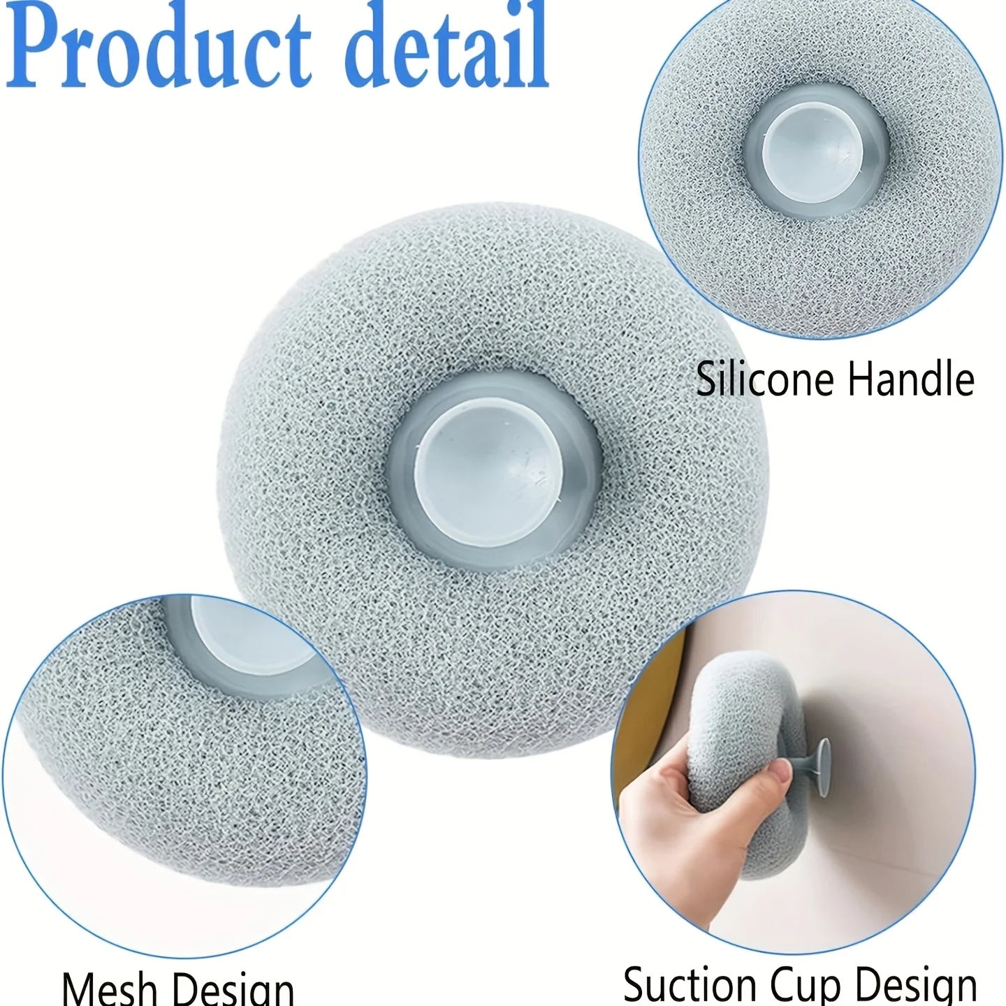 2PCS Set - Sunflower Suction Cup Bath Scrubber, Self-Care Massage Brush for Deep Clean & Relaxation