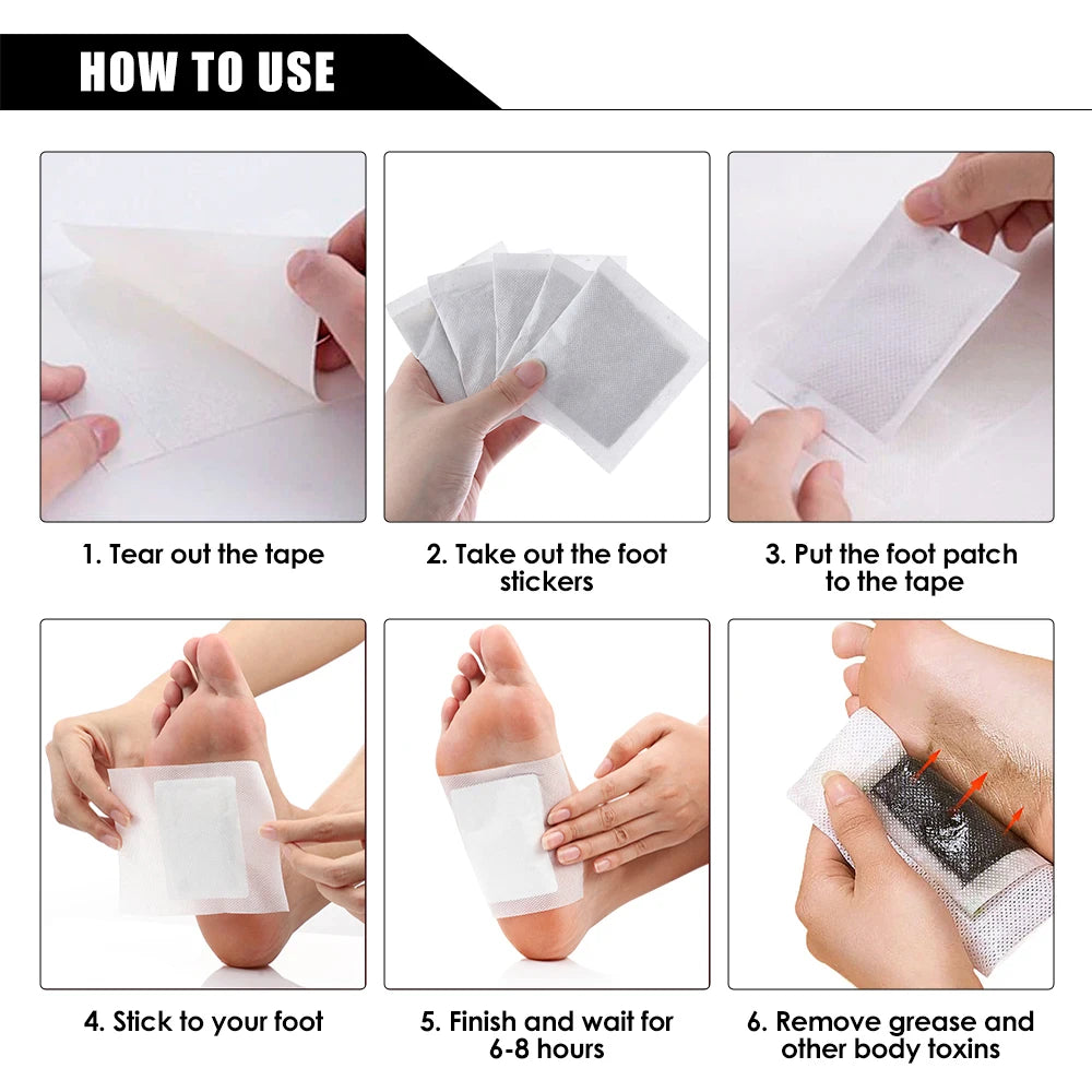 Detox Foot Patches 10PCS Natural Herbal Detox