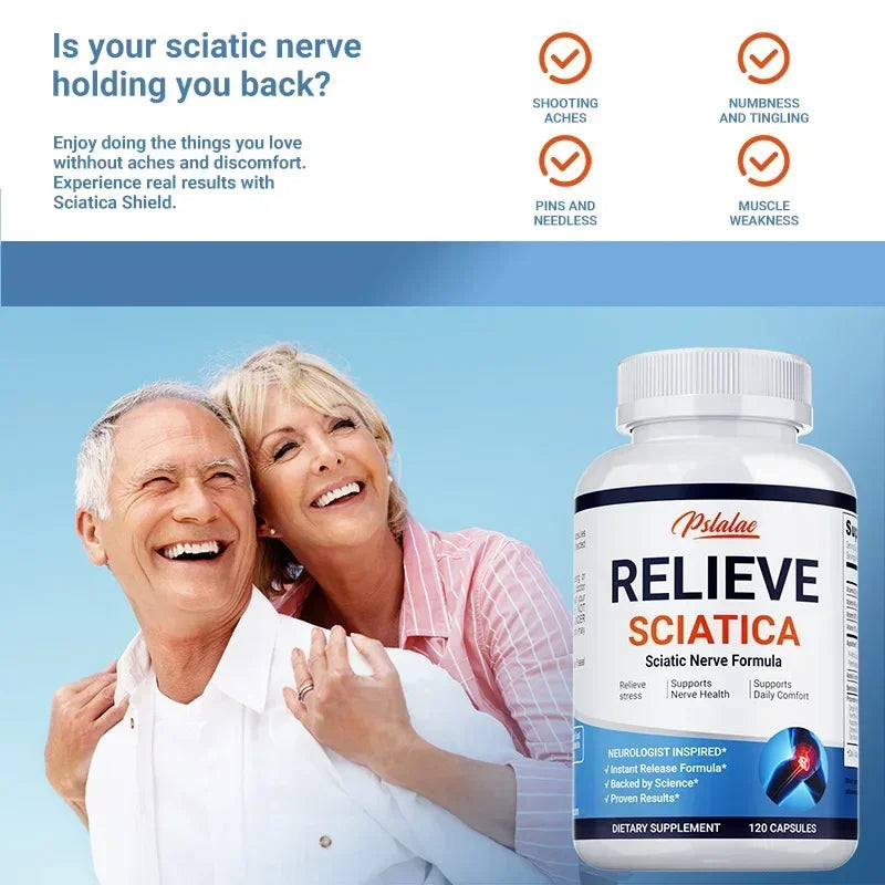 Relieve Sciatica Capsules - Reduce Joint Pai,Restore Mobility - 120 Capsules ﻿