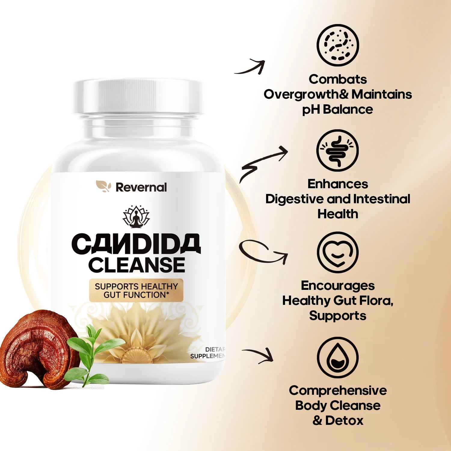 Candida Cleanse - Gut & Colon Support (60 Capsules)