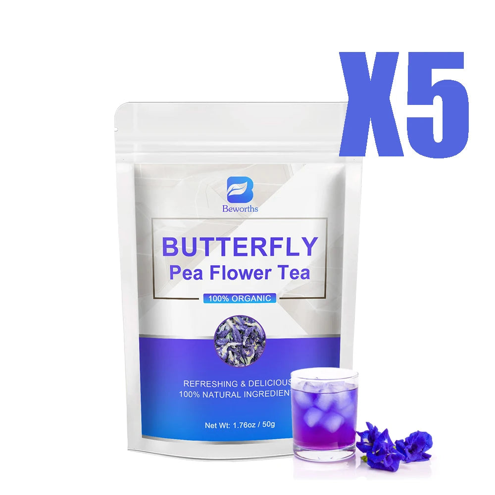 Natural Butterfly Herb Extract Enhances Immunity, Rich in Vitamin C and E Antioxidant Supplements for Beauty