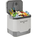 35 QT (33 L) Electric Cooler and Warmer Portable 12V Car Fridge/Freezer with Auto-Lock Handle 110V AC Home Power Cord