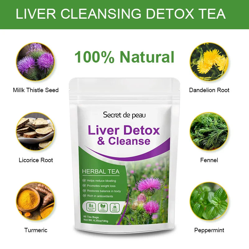 30 Tea Bags Liver,Kidney and Herbal Compound Detox & Cleanse
