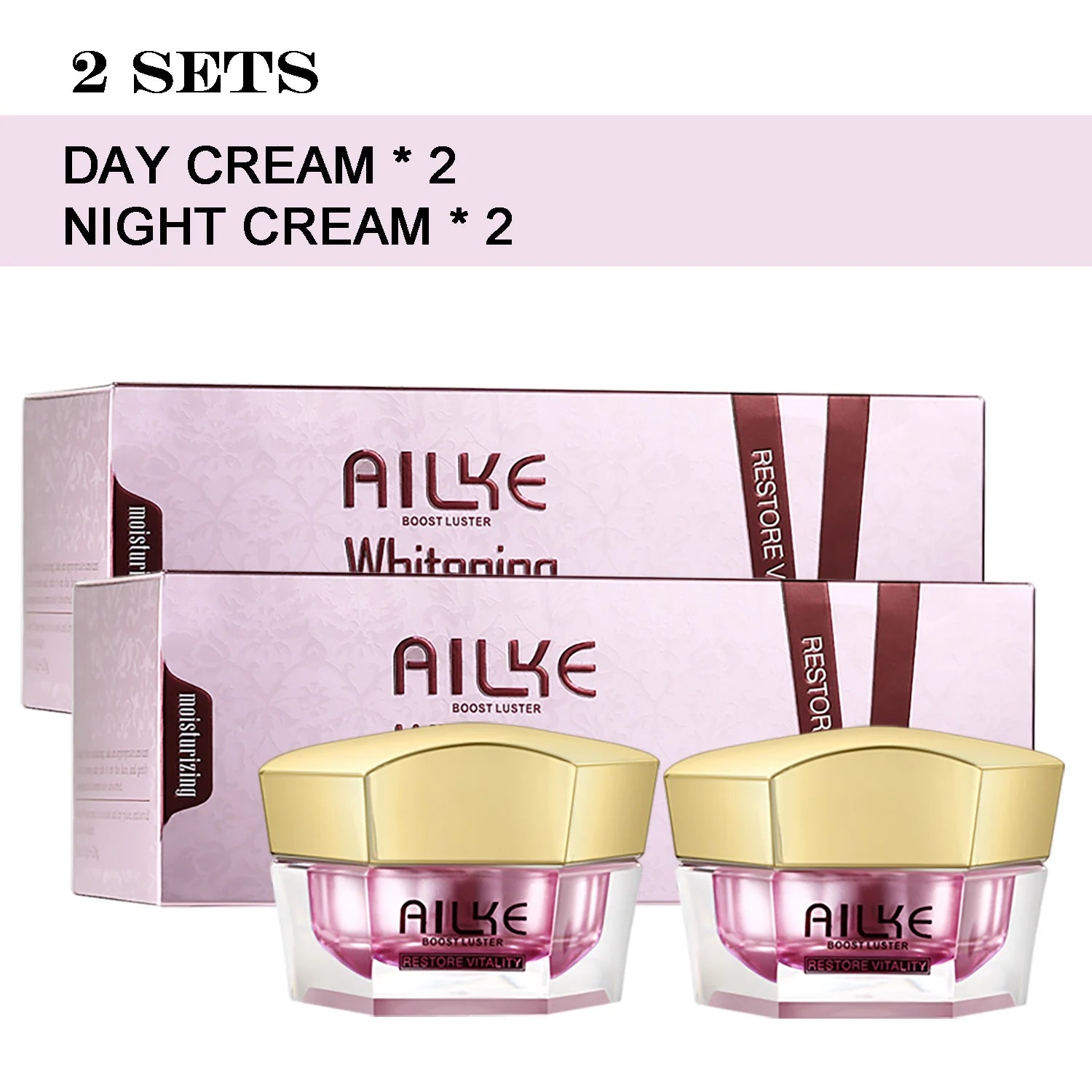 Lightening Face Cream, Antioxidant, Color Correction, Firming, With Sodium Hyaluronate, Clean Skin Facial Cream