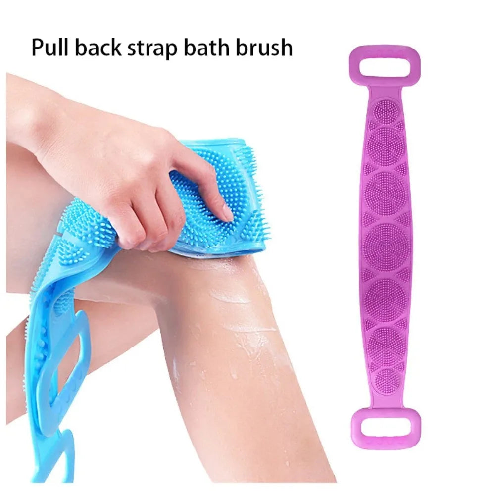 1pc Body Sponge Silicone Body Scrubber Brushes Bath Towels Scrubber