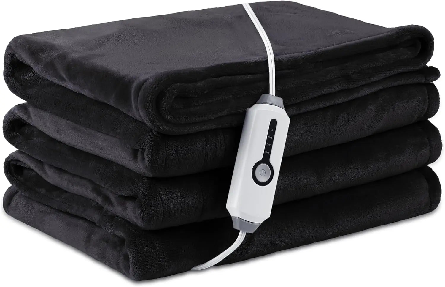 Full-Size Electric Heated Blanket, 72x84 Inches, Breathable Flannel with Over-Heat Protection, 4 Heat Levels & Auto Shut Off