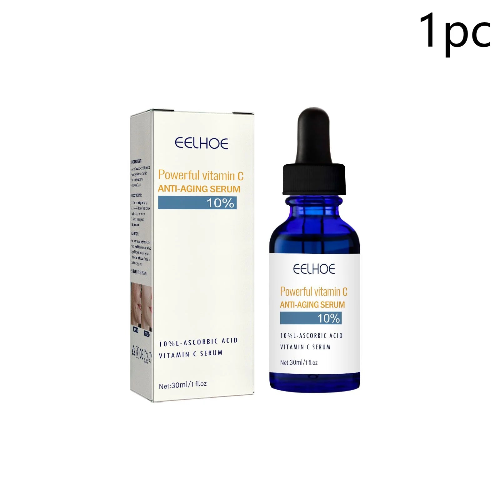 Vitamin C Anti-Aging Serum, Hydrating & Firming Facial Treatment, Smooths Fine Lines for Youthful Skin