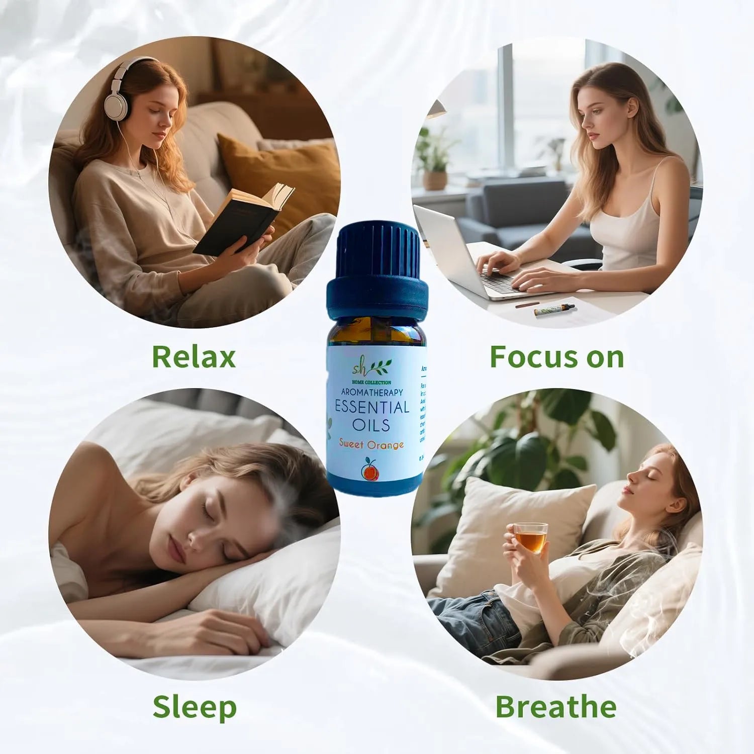 10Pcs/Set Fragrance Massage Spa Aromatherapy Pure Essential Oil Set