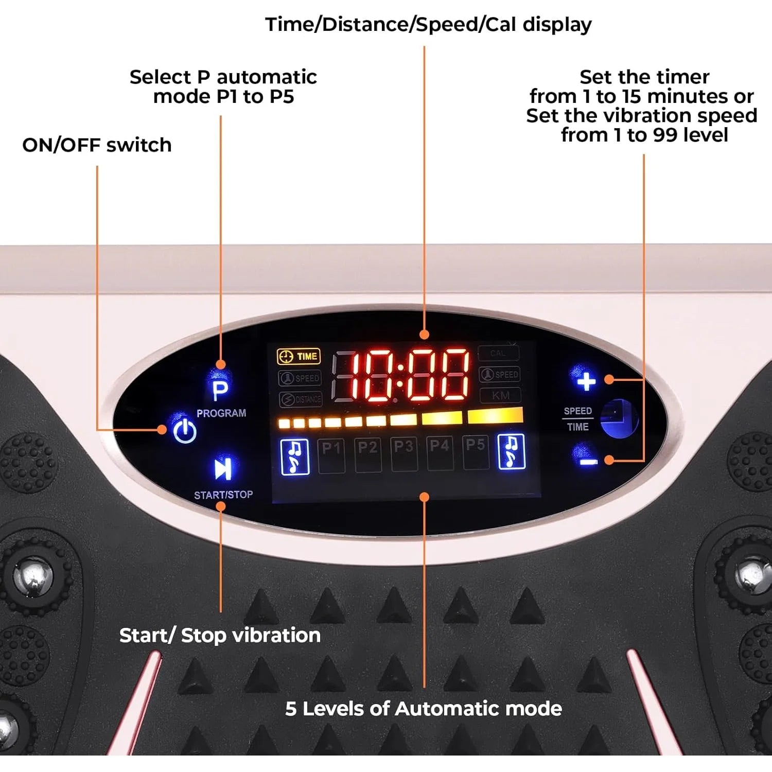 Vibration Plate,Fitness Vibration Board for Home,Full Body Exercise Machine