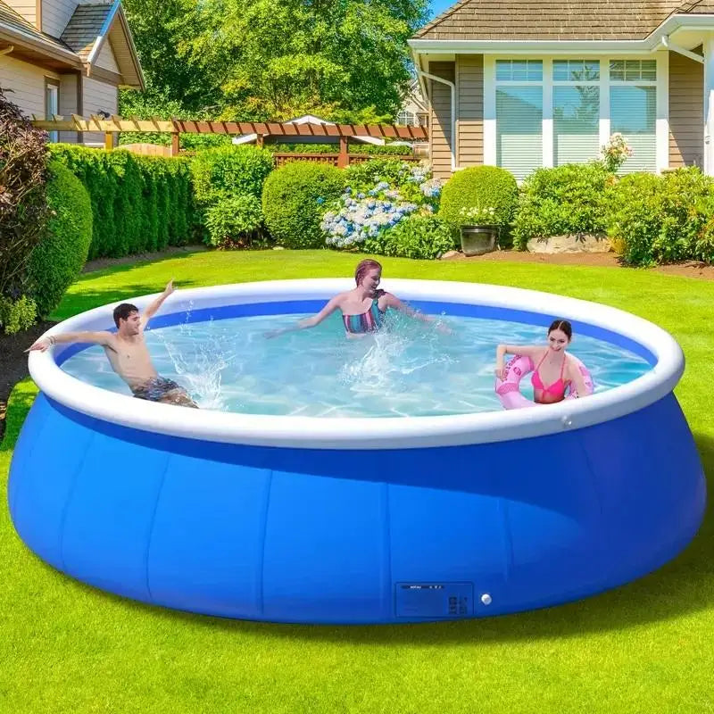 Inflatable Swimming Pool - 366x76 Butterfly Design Coil Mesh Pool for Outdoor Fun and Relaxation