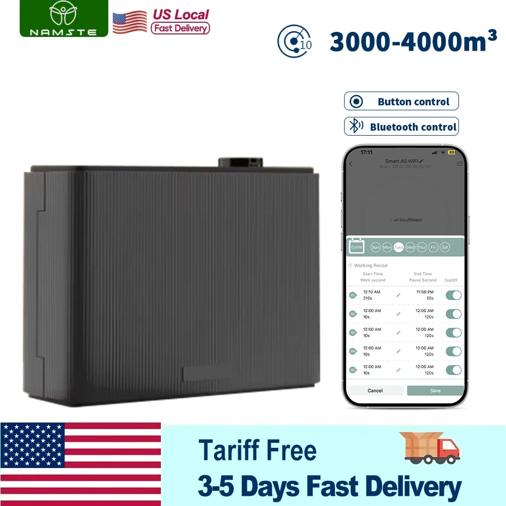 Fragrance Diffuser Smart Timing Scent Air Machine For Home Hotel Spa HVAC Aroma Diffuser Electric Air Freshener