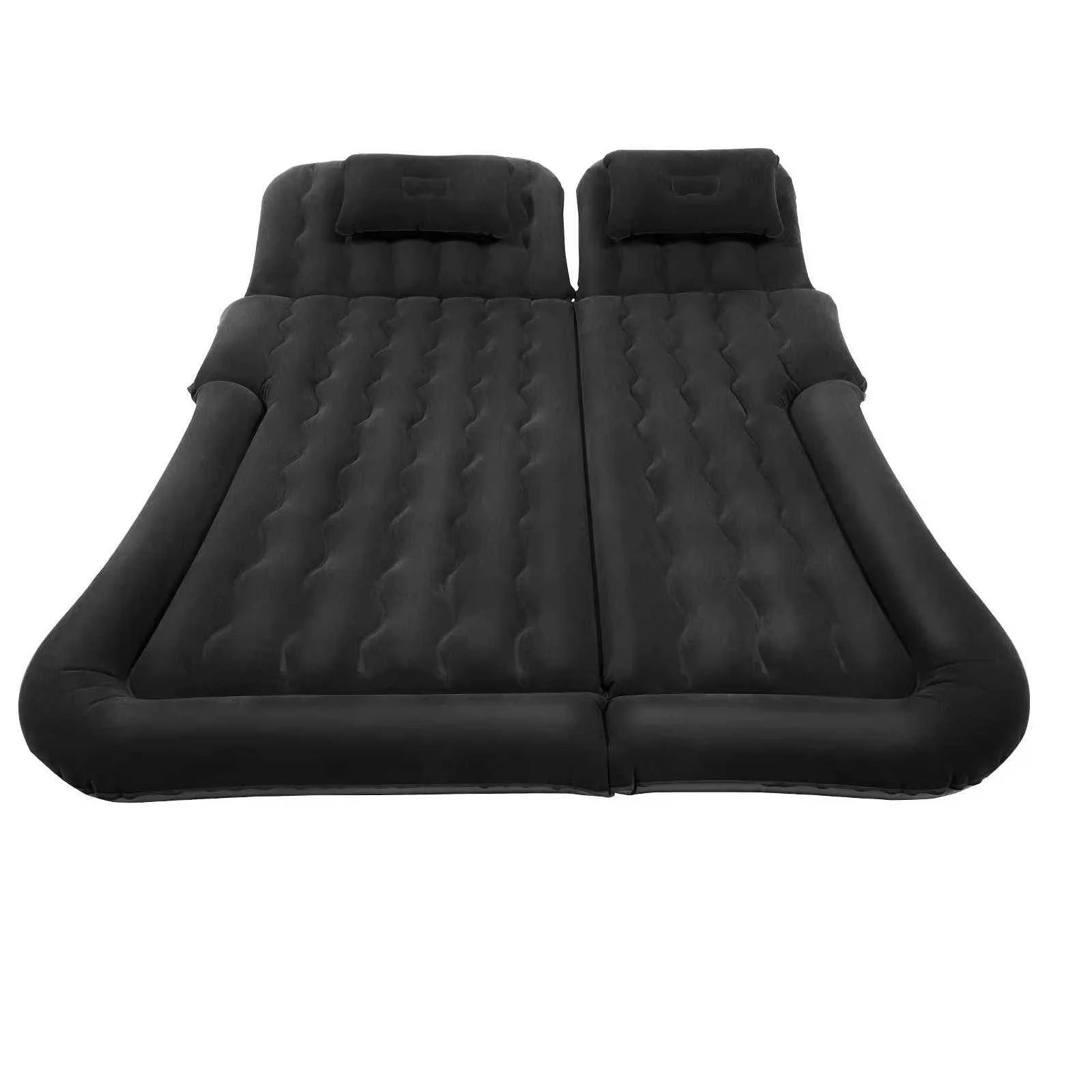 Universal Foldable Inflatable Bed Portable Inflatable Mattress Set Car Back Seat Sleeping Air Bed Cushion w/Pump+Pillow
