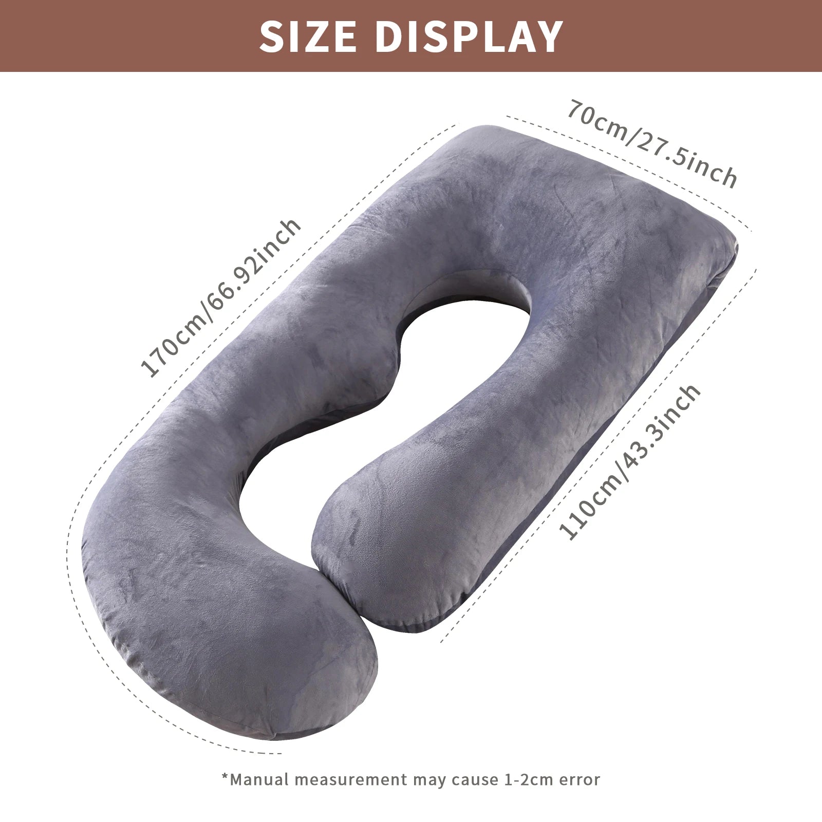 Pregnancy Pillows for Sleeping, G Shaped Full Body Maternity Pillow with Removable Cover