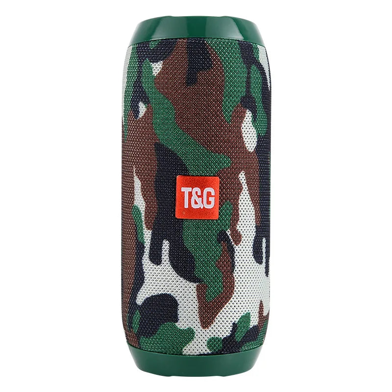 Portable Bluetooth Speaker, Wireless TWS Pairing IPX5Waterproof 1200mAh Battery TF FM Radio