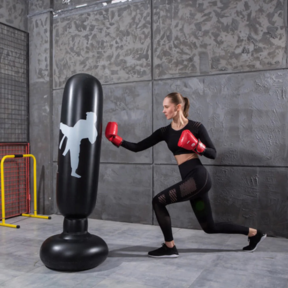 1.2/1.6M Boxing Bag Children's Inflatable Punching Bag Gym Fitness Boxing