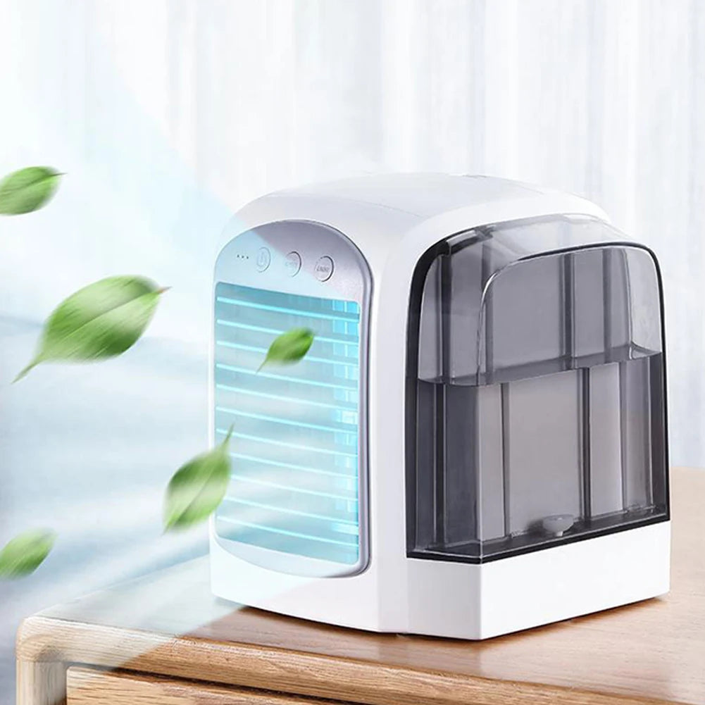 Water-Cooled Air Conditioner Air Cooling Machine Humidifier Mini Air Conditioner 380ml Tank Portable Air Chiller