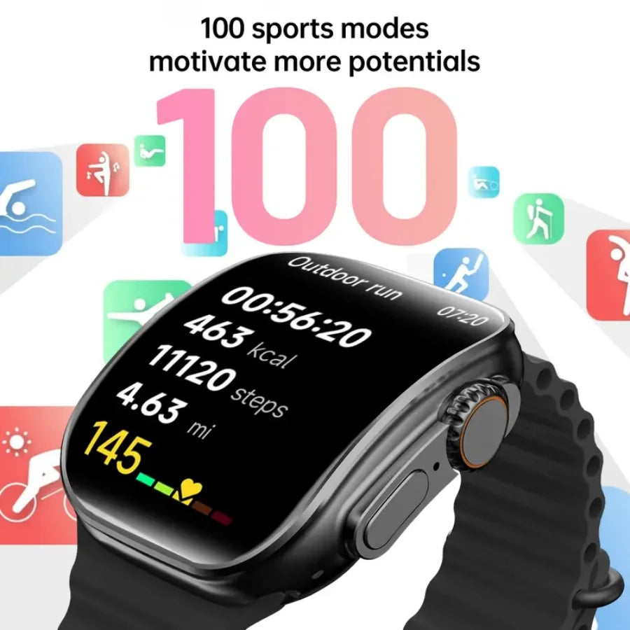 Smartwatch , IP67 Waterproof2.02" HD Fitness Watch with 100+ Sport Modes, Fitness Tracker Watch