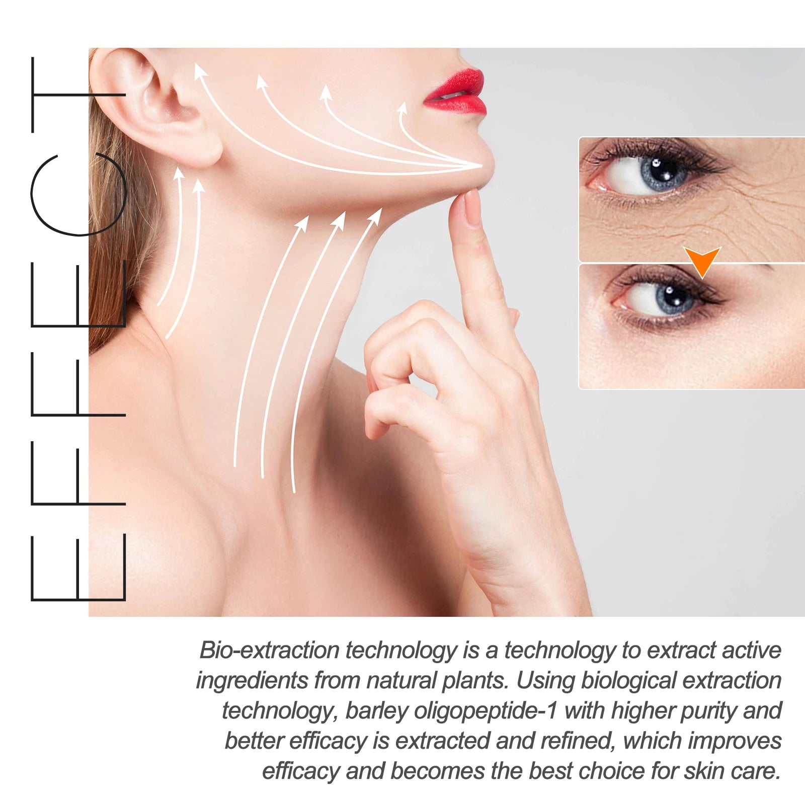 Facial firming essence reduces fine lines and melanin, prevents dry skin, moisturizes and nourishes skin care products