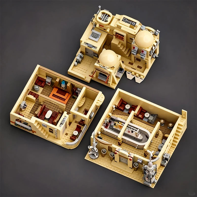 1971PCS MOC Planet Tavern Building Blocks Model Assembly Street View Bricks Toys House Building