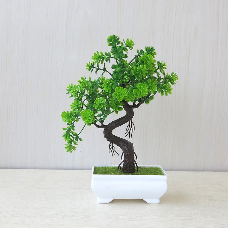 Artificial Plants Decoration Potted Bonsai Small Tree Pot Fake