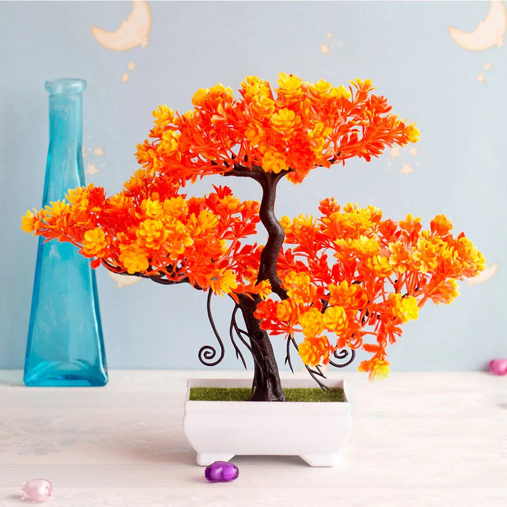 Artificial Plants Decoration Potted Bonsai Small Tree Pot Fake