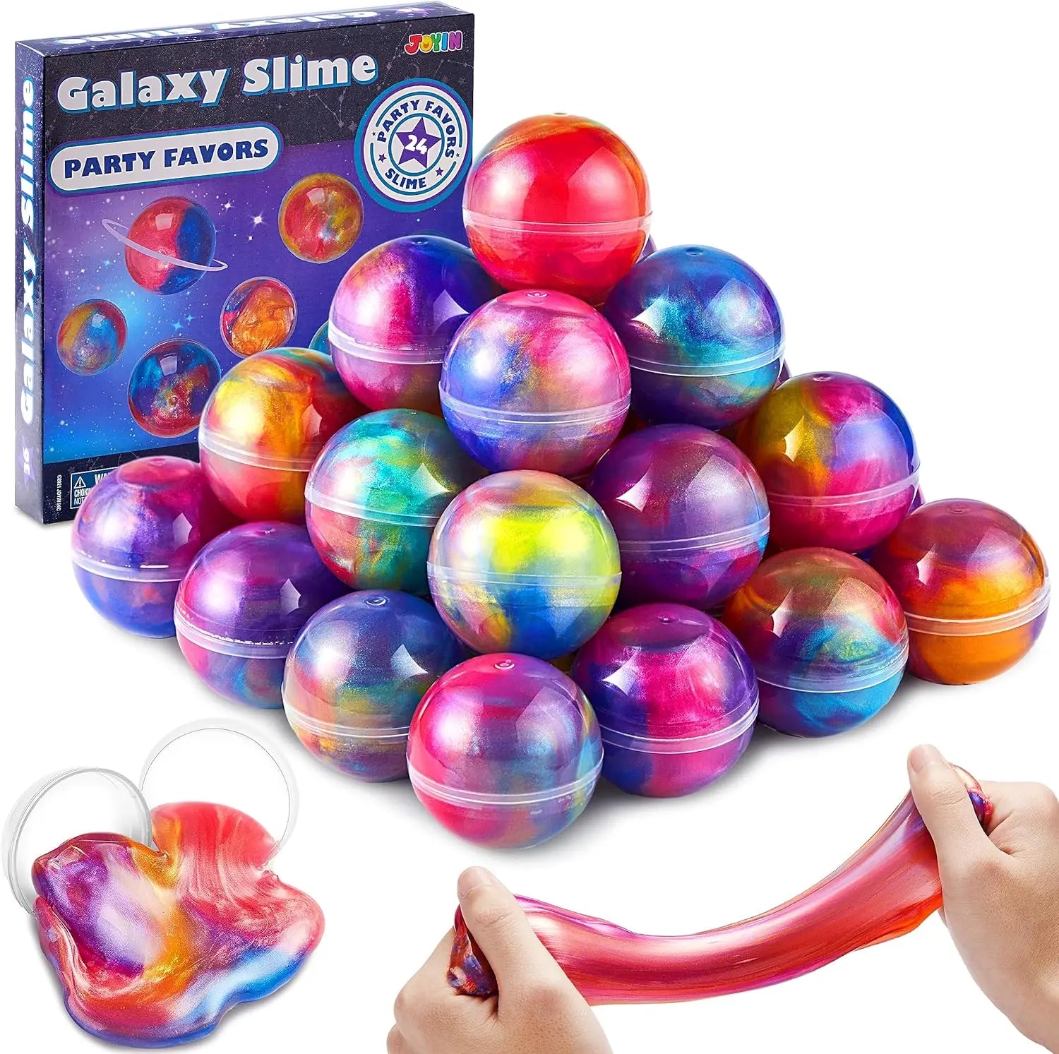 Mini Slime Party Favors Multicolor Galaxy Slime Balls Putty