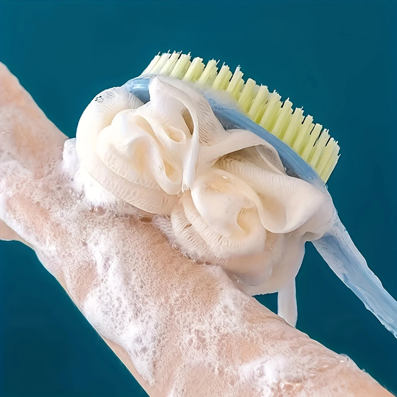 Soft Body Scrubber Shower Exfoliating Scrubs Long Handle Bath Brush Exfoliator