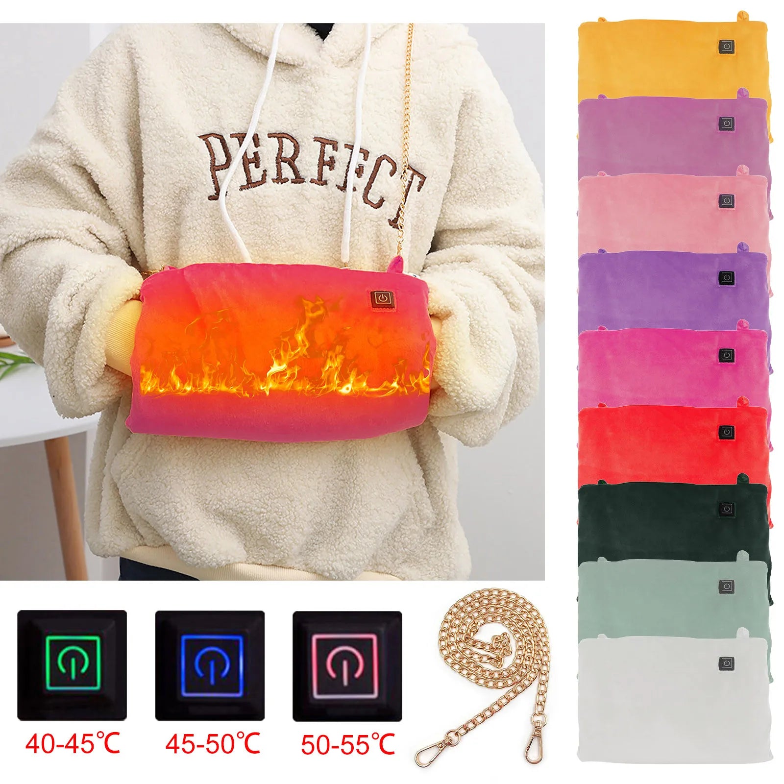 Adjustable Warm Hand Item Storage Electric Blanket Corduroy Girl Gift Warming Products Heating Pad Hand Warmer