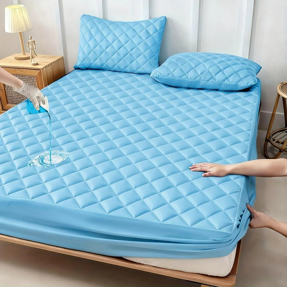 1pc Soft And Comfortable 100% Waterproof Mattress Protector, All-Season Cooling Breathable