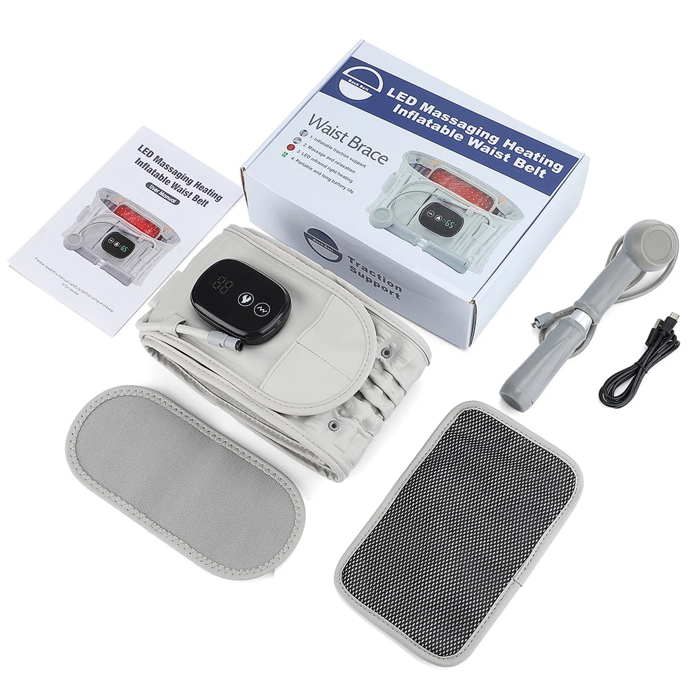 Inflatable Decompression Belt with Rechargeable Battery Inflatable Lumbar support