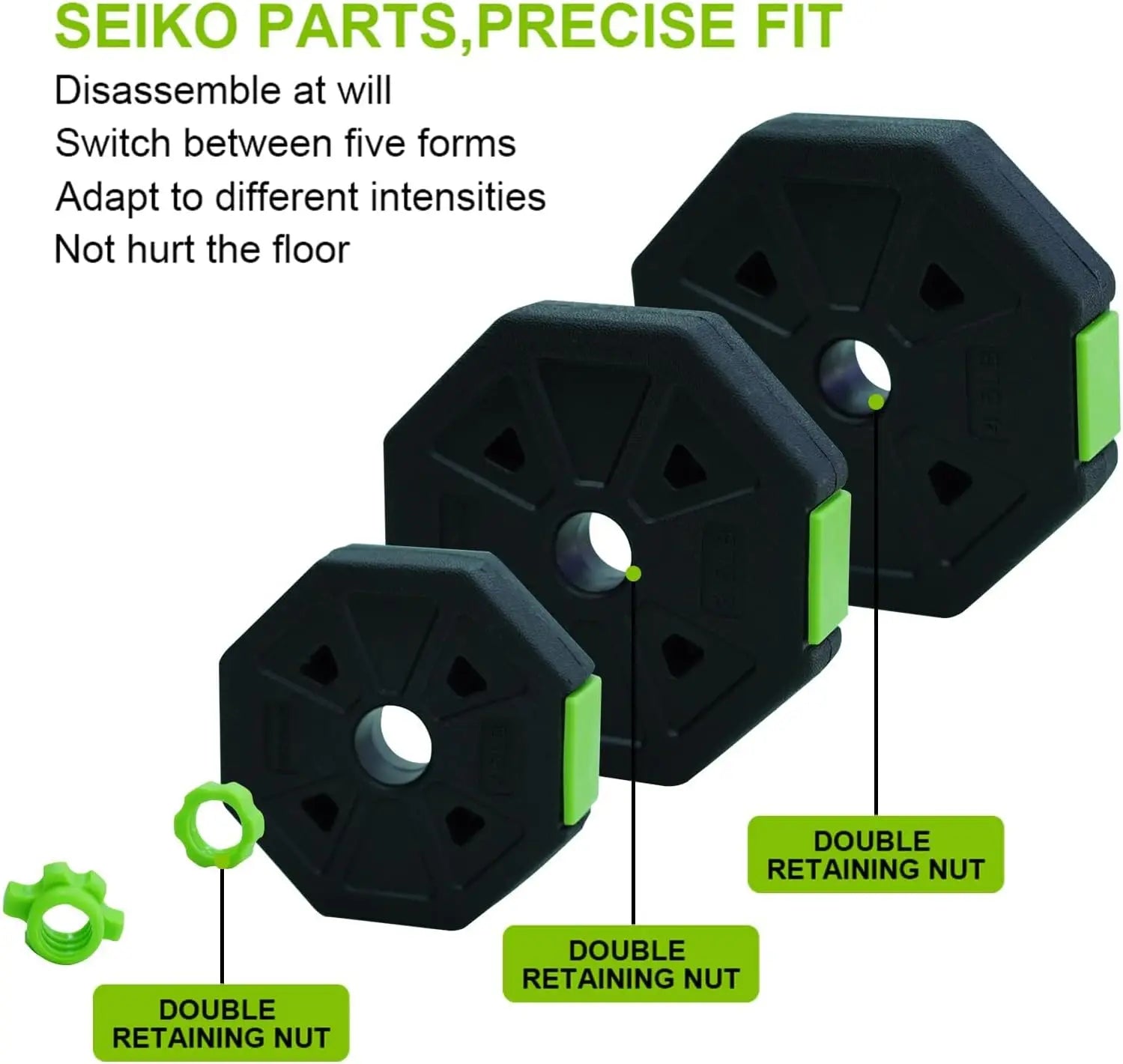 66lbs/88lbs Weight 4 in 1 Adjustable Kettlebell Set  Dumbbell Set