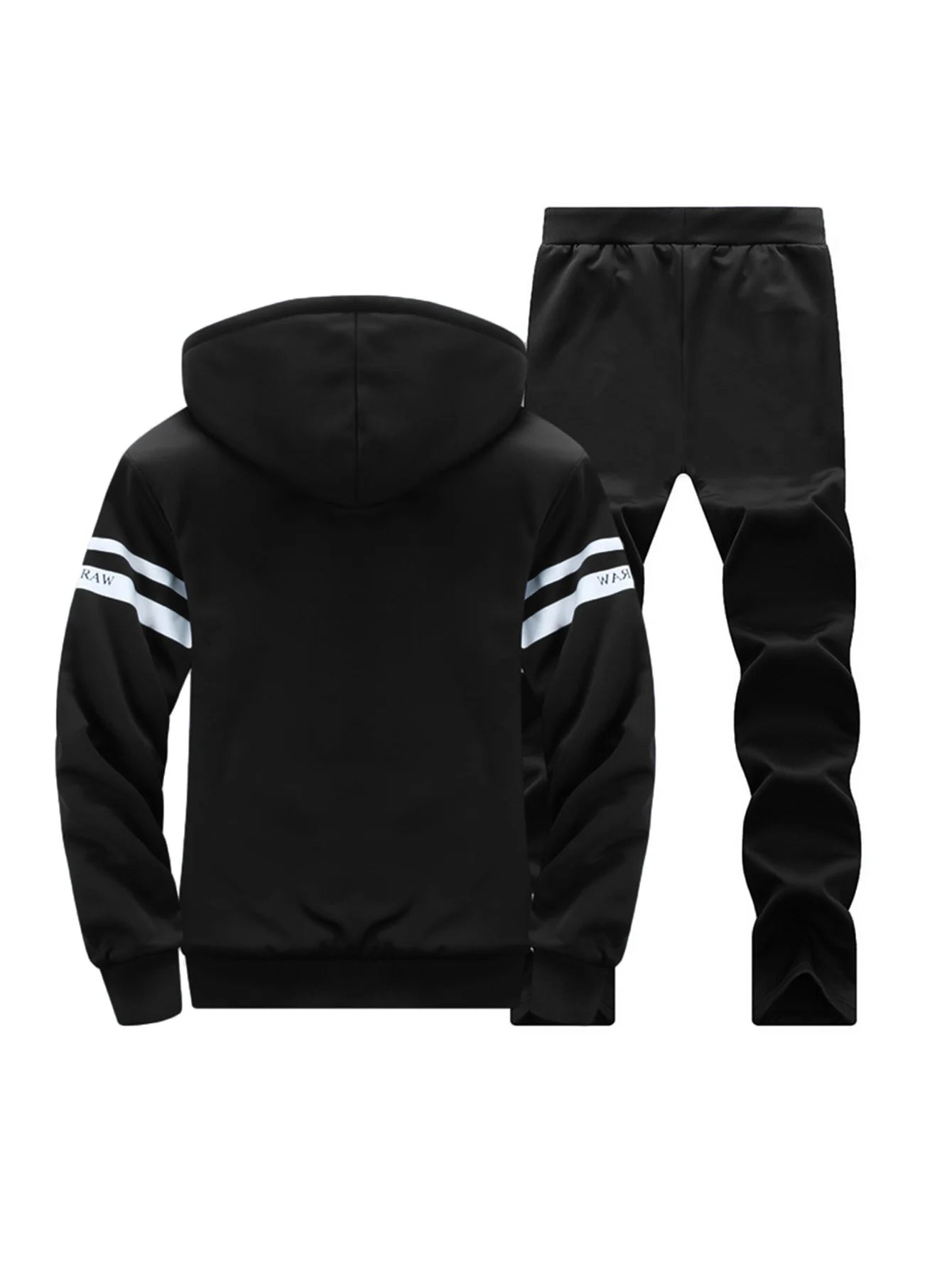 Men's Casual Fleece-Lined Thickened Sports Suit Two-Piece Set